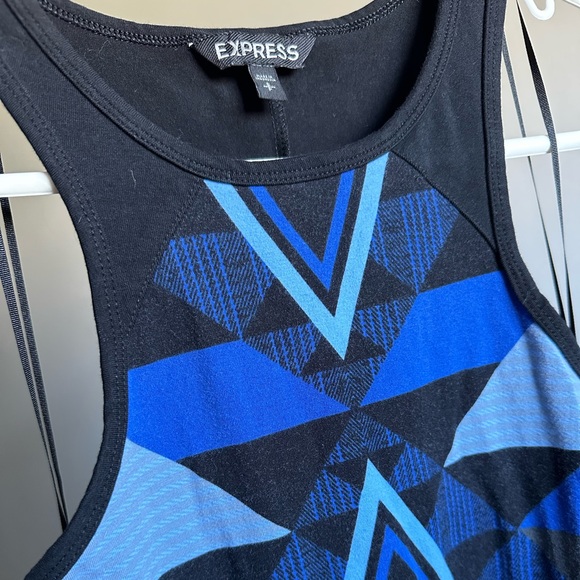 Express Geometric Short Body Con Dress Size Small - Picture 4 of 4